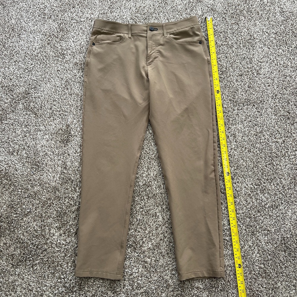 Public Rec Pants Mens 30x30 Tan Gamechanger All Day Every Day Performance Logo